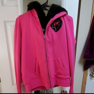 Pink zip up